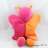 Plush butterfly doll CASINO pink polka dots and stripes