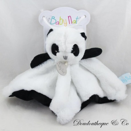 Panda piatto peluche giocattolo BABY NAT Il mio piccolo panda