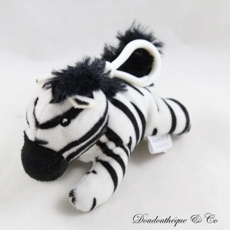 Portachiavi zebrato zebrato FAMILY & NOVOTEL bianco e nero 13 cm