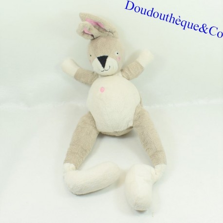 Peluche lapin IKEA Gris longue jambe ventre blanc 36 cm Peluche lapin IKEA Gris longue jambe ventre blanc 36 cm