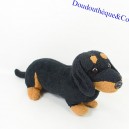 Plush dog PROPLAN Dachshund black and brown long body 36 cm