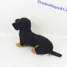 Peluche chien PROPLAN Teckel noir et marron corps long 36 cm