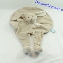 Piatto coniglio peluche BABY NAT' corredino beige e bianco 42 cm