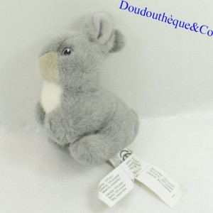 Conejo de peluche IKEA Glada gris y blanco 13 cm