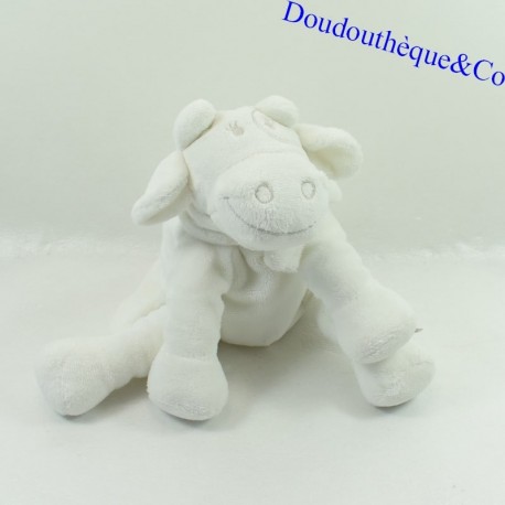 Plush Lola the cow NOUKIE'S white scarf 25 cm