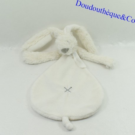 Flat cuddly toy rabbit HAPPY HORSE Richie beige cross on belly 27 cm
