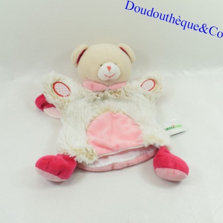 Doudou Bärenpuppe EUREKA KIDS Beißring Pink 22 cm Doudou Bärenpuppe EUREKA KIDS Beißring Pink 22 cm