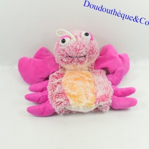 Doudou puppet Lobster RODADOU RODA mottled pink 22 cm
