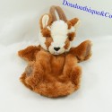 Doudou puppet Ibex CREATIONS DANI brown 28 cm