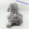 Conejo de peluche ETAM gama pijama peluche botella de agua caliente gris 40 cm
