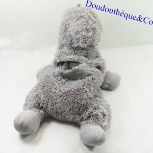 Plush rabbit ETAM range pyjamas cuddly toy hot water bottle gray 40 cm