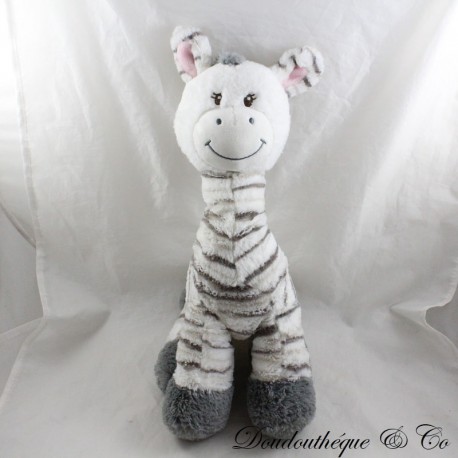 Plüsch Zebra ZDT ACTION Beißring grau weiß 36 cm Plüsch Zebra ZDT ACTION Beißring grau weiß 36 cm