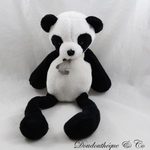 Panda di peluche BEAR STORY Dolcemente bianco e nero 38 cm