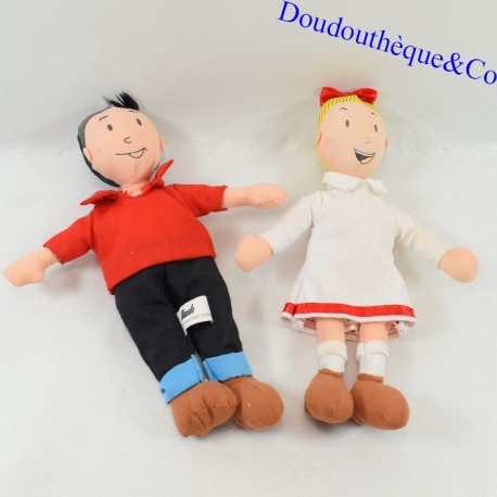 Set mit 2 Puppen DASH Werbung Wäscherei Bob und Bobette Willy Vandersteen Vintage 70 20 cm Set mit 2 Puppen DASH Werbung Wäscherei Bob und Bobette Willy Vandersteen Vintage 70 20 cm