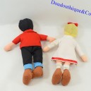 Set mit 2 Puppen DASH Werbung Wäscherei Bob und Bobette Willy Vandersteen Vintage 70 20 cm