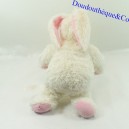 Poupée bébé lapin ANNE GEDDES blanc rose yeux bleus Baby Bunnies 30 cm