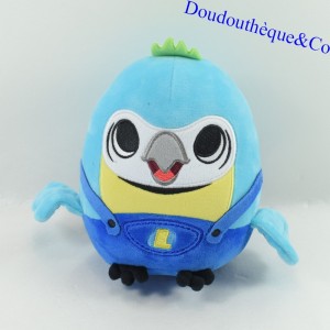 Peluche oiseau bleu LEWIATAN JAKALA Forme balle 20 cm