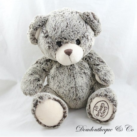 Plush bear LA GRANDE RECRE mottled brown