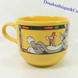 Becher oder Becher Hase Bugs Bunny STAFFORSHIRE Looney Tunes Gelb 9 cm
