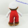 Peluche Mario Nintendo Super Mario gorra blanca mono rojo 28 cm