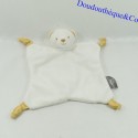Flat bear cuddly toy TOM & ZOE white and walleye 20 cm