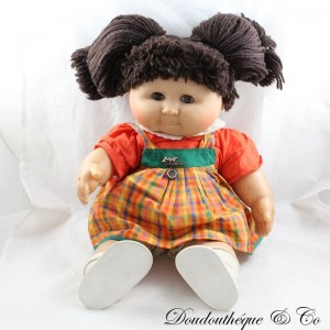 Grande poupée Cabbage patch ZAPF CREATION Ruppen de Mitspielen vintage années 80 Germany brune 50 cm