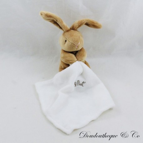 Doudou Taschentuch Kaninchen BABY NAT' weiß braun Doudou Taschentuch Kaninchen BABY NAT' weiß braun