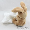 Doudou handkerchief rabbit BABY NAT' white brown
