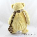 Doudou orso LASCAR SOFT giocattolo sciarpa gialla
