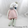 Peluche Sofia cigno CADES abito rosa gambe in lana 45 cm