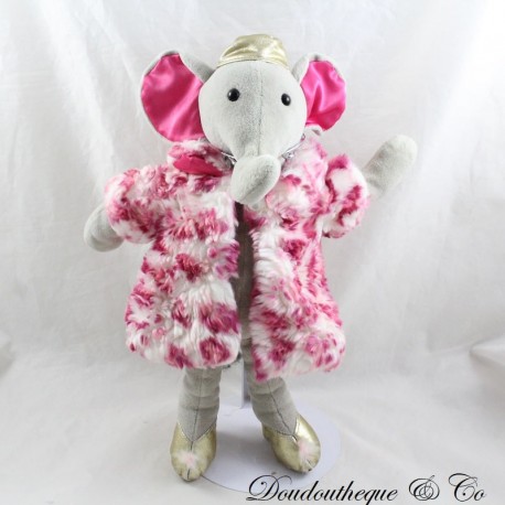 Plush elephant JELLYCAT coat pink white 31 cm