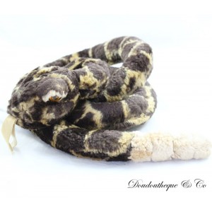 Serpiente de cascabel de peluche CALLEJÓN ANIMAL beige marrón