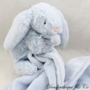 Doudou mouchoir lapin JELLYCAT bleu nez rose Little Jellycat 45 cm
