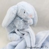 Doudou Taschentuch Kaninchen JELLYCAT blau rosa Nase Little Jellycat 45 cm