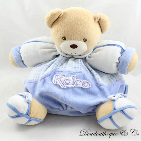 Doudou patapouf Bär KALOO blau weiß Fliesen Doudou patapouf Bär KALOO blau weiß Fliesen