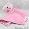 Cerdo de peluche plano Peppa Pig SAMBRO cuadrado rosa telas estampadas 29 cm