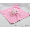 Maialino peluche piatto Peppa Pig SAMBRO tessuti quadrati stampati rosa 29 cm
