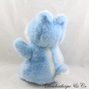 Peluche scoiattolo orsacchiotto blu bianco vintage 24 cm