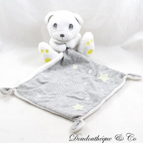 Pañuelo de frazada oso SIMBA juguetes oso polar pañuelo gris estrella 35 cm