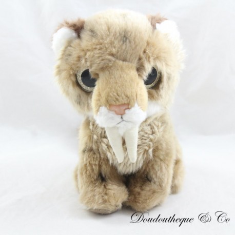Sabre toothed tiger plush PETJES WORLD Big bright eyes mar