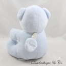 Musical plush bear KALOO Blue pearl seated embroidery 20 cm