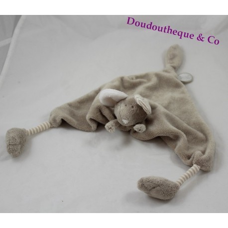 Flachdecke Manou Maus DIMPEL taupe grau 30 cm Flachdecke Manou Maus DIMPEL taupe grau 30 cm
