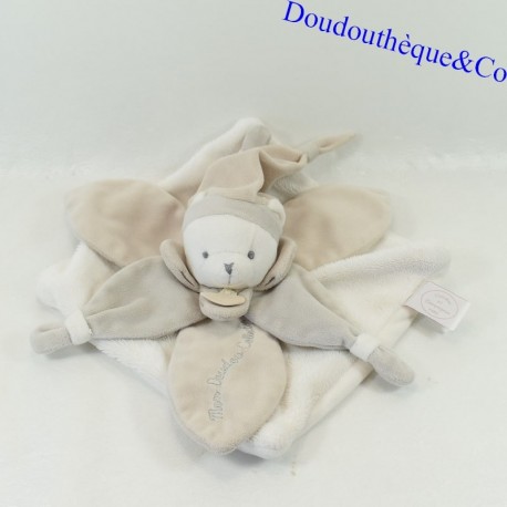 Doudou plat ours DOUDOU ET COMPAGNIE Collector taupe j'aime mon doudou DC2922