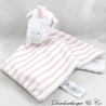 Flat cuddly toy unicorn PRIMARK lines stripes pink Baby Comforter 31 cm
