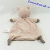 Fox flat cuddly toy SQUARE WHITE Beige and White Square 30 cm