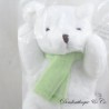 Plush bear GINGO BILOBA green scarf