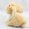 Peluche sonore lapin GIPSY beige blanc