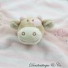 Doudou flat cow NOUKIE'S cotillions puppet birthday spirals pink 27 cm