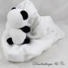 Doudou handkerchief panda ZEEMAN black and white bell 36 cm