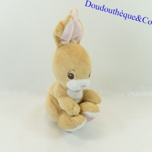 H&M conejo de felpa sentado marrón y blanco 20 cm